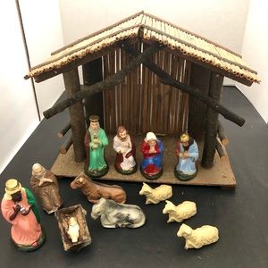 Vintage Nativity Scene West Germany 1940